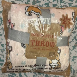 Berkshire Decorative Holiday Christmas Throw Blanket Dogs 60 In X 80 In - Picture 1 of 3