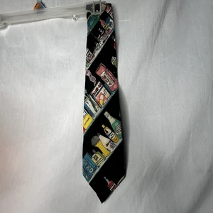 Vintage 1990 Nicole Miller All Over Print Neck Tie  - Foto 1 di 4