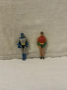 BATMAN & ROBIN SET FIGURINE VINTAGE 1979 POCKET MEGO SUPER HERO 4" (2) - Foto 1 di 16