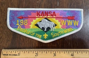 198 Kansa OA Lodge Flap Boy Scouts BSA Patch - Picture 1 of 6