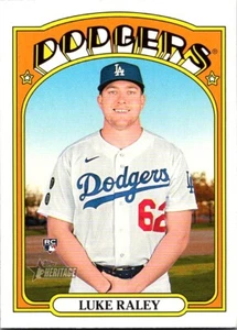 2021 Topps Heritage Luke Raley RC Los Angeles Dodgers #526 - Picture 1 of 2