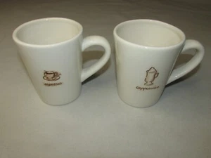 2 - Williams-Sonoma Coffee Mugs * Espresso & Cappuccino * - Picture 1 of 6
