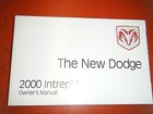 2000 DODGE INTREPID ORIGINAL FACTORY OPERATORS OWNERS MANUAL GLOVE BOX
