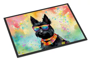 Tappetino Scottish Terrier Hippie Dawg da interno o esterno 18x27 DAC2557MAT - Foto 1 di 3