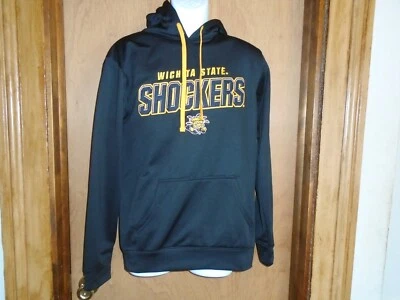 Wichita State Shockers NCAA Champion Men’s Hoodie Black Hooded Sweatshirt S NWT - Image 1 of 3