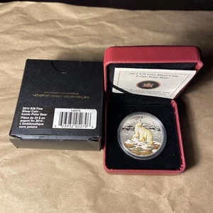 Kanada 20 $ reine Silbermünze 2014 - kultiger Eisbär - Bild 1 von 5