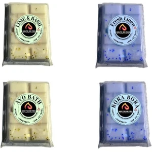 4 x Wax Melts Handmade Bars Highly Scented 25g Fresh Fragrances Vegan - Picture 1 of 8