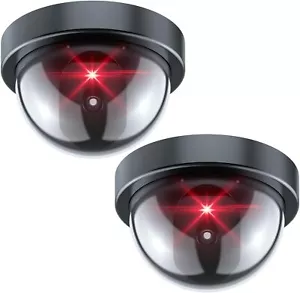 1-8Pack Dummy Camera Fake Security CCTV Dome Camera with Flashing Red LED Light - Picture 1 of 12