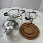 Bodum Danish Serving Set 10 Pieces Glass Teapot Warmer Warmer Coasters