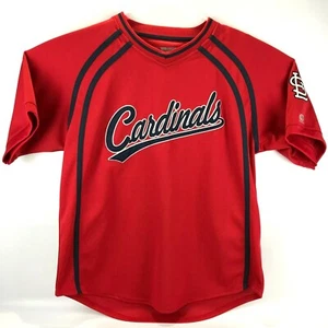 ST Louis Cardinals Jersey Genuine Merchandise True Fan  Red and blue trim Size L - Picture 1 of 10