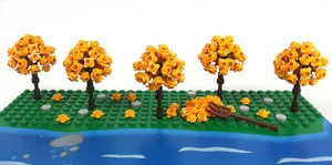 Lego® 5 Herbst Bäume MOC für Stadt Eisenbahn City Wald Park Garten usw...Neu - Bild 1 von 2