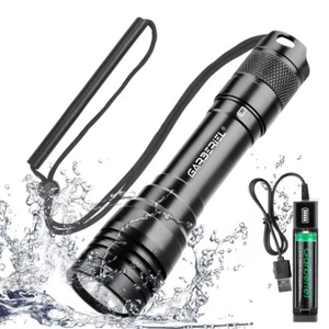 Professional Underwater 328ft Scuba Diving Flashlight Waterproof Dive LED Lamp - Picture 1 of 13