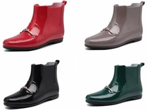 Womens Ladies Wellies Wellington Boots Rainy Boots Waterproof Durable Gardening - Picture 1 of 11