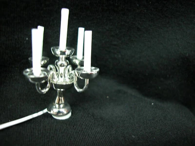 Heidi Ott Dollhouse Miniature Light 5 candlestick Lamp #YL1087-S Special Stock - Image 1 of 4