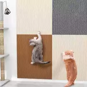 Self-Adhesive Cat Scratch Board for Sofa Protection - Trimmable Wall Panel - Picture 1 of 22