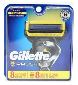 Pack XXL 8 Lames GILLETTE PROSHIELD Recharge de Rasoir Fusion 5 Gilette ProGlide - Imagen 1 de 8
