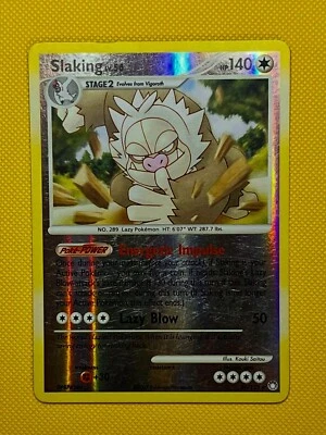 Pokemon TCG Slaking 34/123 Mysterious Treasures Reverse Holo Rare - Image 1 of 2