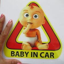 New listing
		baby in car sticker 6 inch jack jack picture emblem for wagon camper van car