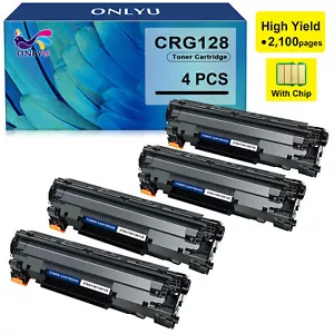 4-Pack 128 126 Toner CRG 128 compatible for Canon imageClass MF4570 MF4570dn - Picture 1 of 5