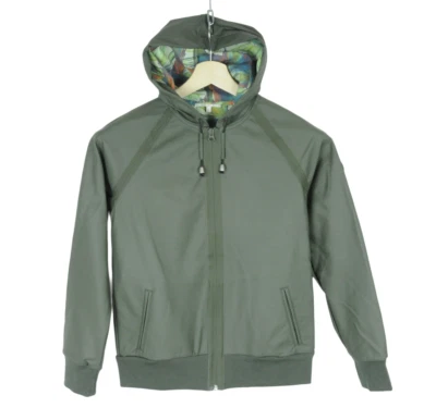 Gas Ketlin Jacke Damen Klein mit Kapuze Geklebt Nähte Wasserfest Kurz Khaki - Bild 1 von 4