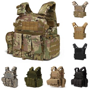 Tactical Vest Military Army Camouflage Plate Carrier Outdoor Vest Adjustable