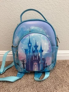 Danielle Nicole Disney Cinderella's Castle Mini Backpack w/ Removeable Case - Picture 1 of 4