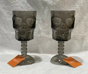 Juego de 2 copas de calavera de plástico para Halloween o todos los días 11,8 OZ: Nuevo - Imagen 1 de 4