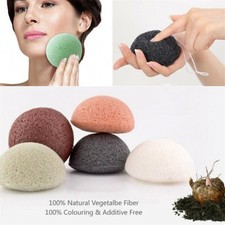 Natural Konjac Konnyaku Jelly Fiber Face Wash Cleanse Sponge Puff Exfoliator New