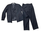 Womens Vintage Chinese Black 3 Piece Pants Vest Jacket Suit