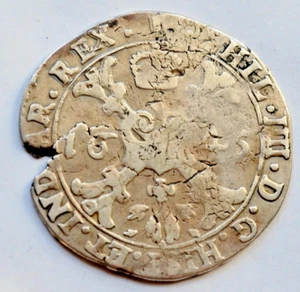 Half 1/2 Patagon 1645 - Felipe IV, Brabant - Spanish Netherlands - Bild 1 von 2