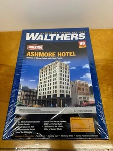 Walthers Cornerstone ~ HO Scale ~ Ashmore Hotel ~ Building Kit ~ 933-3764 NIB - Picture 1 of 4