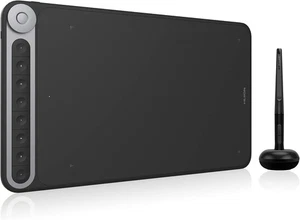 HUION Wireless Drawing Tablet Dial Q620M Dial Controller Tilt Battery-Free Stylu - Picture 1 of 18