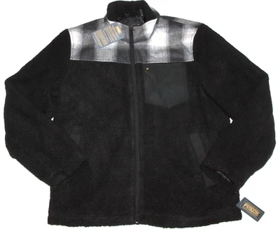 Pendleton Livingston Faux Shearling Fleece Full Zip Jacket Black Size L NWT - Image 1 of 4