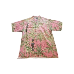 Camicia Tommy Bahama 100% lino floreale uccellini taglia L - Foto 1 di 3