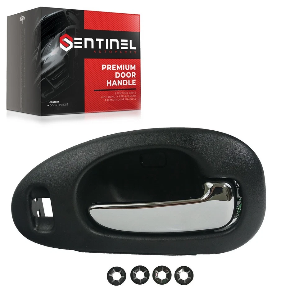 Door Handle Black & Chrome Inside Interior Front Right for Chrysler 300M LHS - Image 1 of 4