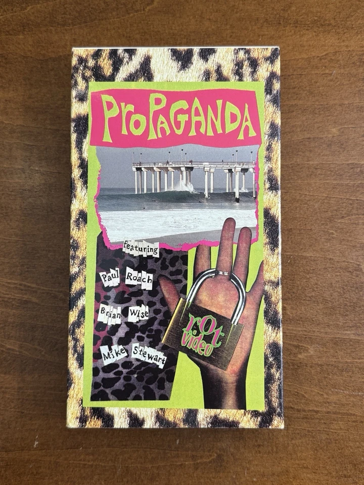 Propaganda 1991 VHS Paul Roach Surf Wakeboard Documentary Foto 1 de 3
