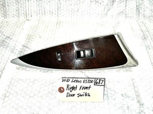 2009-2012 LEXUS ES350 RIGHT PASSENGER FRONT Window Switch OEM 74230-33080 - Picture 1 of 11