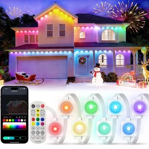 Permanent Outdoor Lights 300FT, RGB+IC Eave Lights with Remote APP Control, D... - Picture 1 of 7