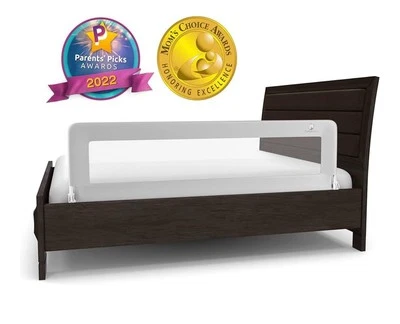ComfyBumpy Rieles de cama largos para niños pequeños - Protector de riel de cama de bebé para niños gris todas las camas Foto 1 de 4