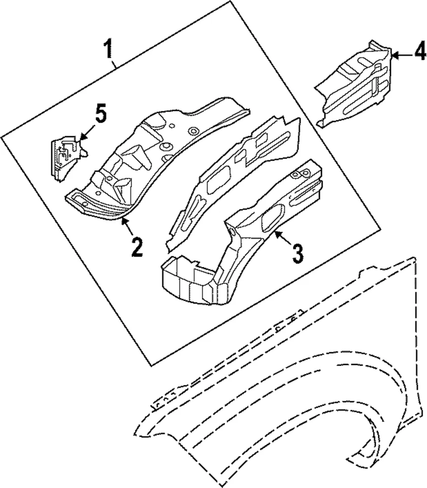 Nissan Frontier 2022-2023 Original - Conjunto Delantal 64100-9BU0A Foto 1 de 1