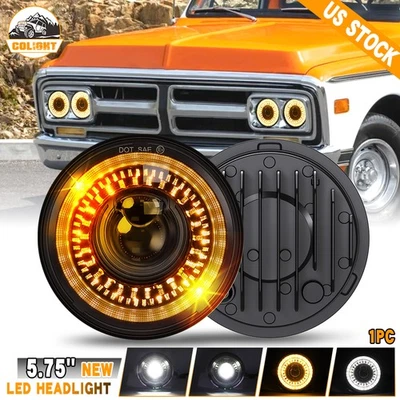 Luz de bienvenida de faro LED 5,75" 1 PIEZA para camioneta GMC C15/C1500 1961-1972 C2500 Foto 1 de 4