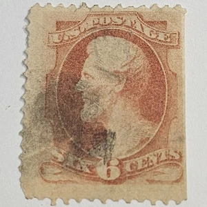 US Stamp Sc 159, 6c Lincoln, Used F/VF CV$18.00 (509A) - Picture 1 of 1