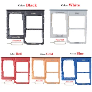 Porte Carte Double Plateau Carte Emplacement Carte SIM pour Samsung Galaxy A40 A405 A405F - Photo 1 sur 11