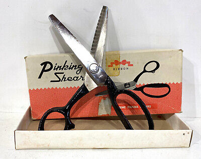 Anciens Ciseaux Pinking Shears Ribbon Outils Vintage Couture • 8€