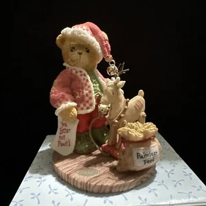 Cherished Teddies Wendall Santa Con Ciervo Edición Limitada Estatuilla 848565 "NUEVO" - Imagen 1 de 8