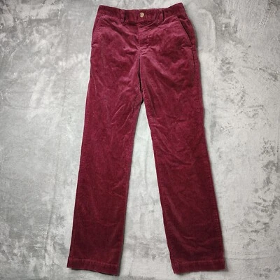 Vineyard Vines Pants Men 27x32 Burgundy Violet Corduroy Comfort Stretch - Image 1 of 4