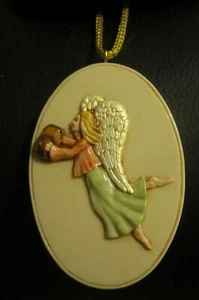 SEBASTIAN MINIATURE SML-743 Angel w/ Accordian ORNAMENT (Angel Band) - Picture 1 of 2