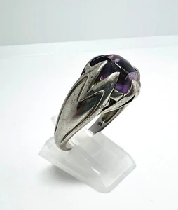 Anillo Amatista Plata 925 Vintage T. 53 Anillo Amatista Plata 925 Vintage Talla 53 - Imagen 1 de 5