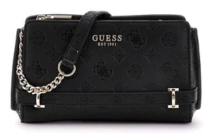 GUESS borsetta Zarela Mini Top Zip Crossbody XS Black Logo - Foto 1 di 3