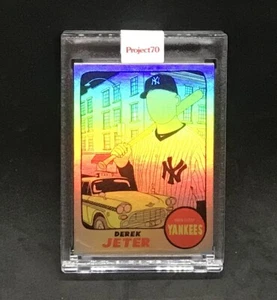2021 Topps Project 70~1968 Derek Jeter #602 ๐ Rainbow Foil~ By Fucci #06/70 - Picture 1 of 2